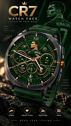 LX001 CR7 Luxury Watch Face Screenshot 2