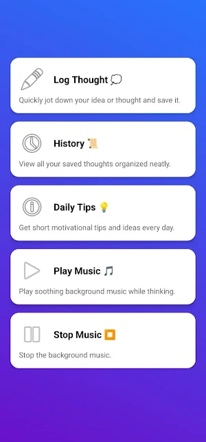 ThoughtCapsule Screenshot 2