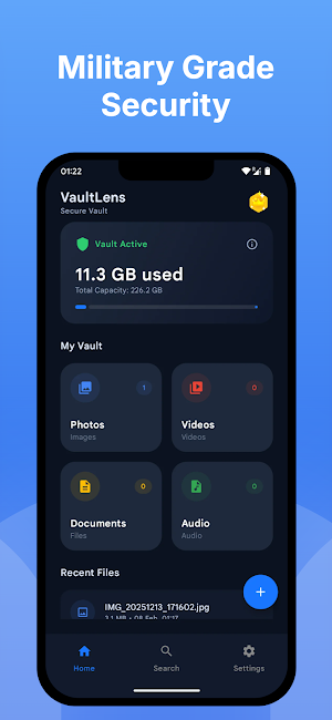 VaultLens - Photo & File Vault Screenshot 1