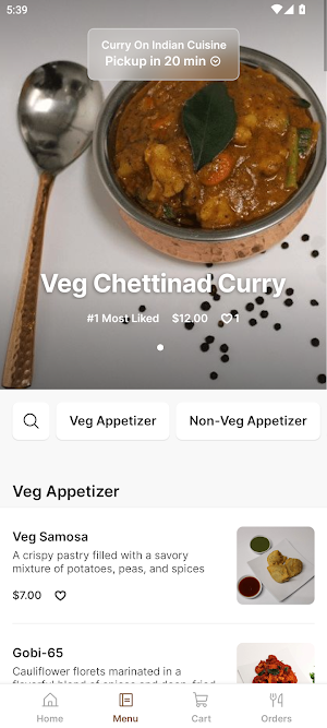 Curry On Indian Cuisine Screenshot 1