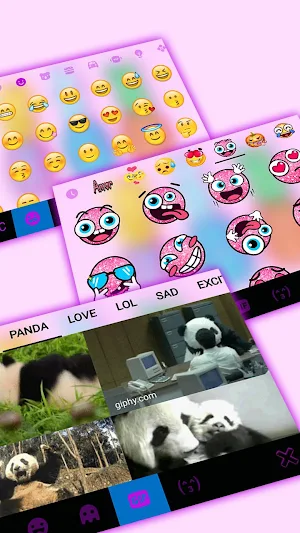 Colorful Pineapples Keyboard Theme Screenshot 3