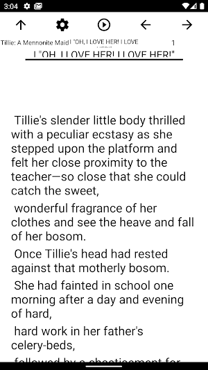 Book, Tillie: A Mennonite Maid Screenshot 1