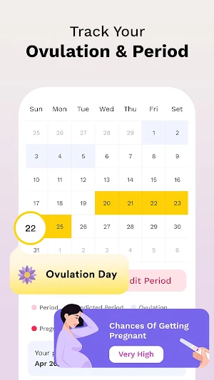 Period Calendar - Preg Tracker Screenshot 1