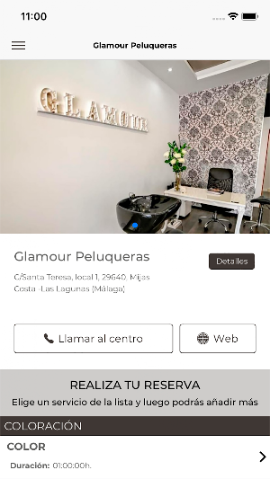 GLAMOUR PELUQUERAS Screenshot 0