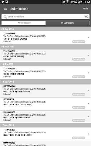 HORIZON Fluid Analysis Results Screenshot 2