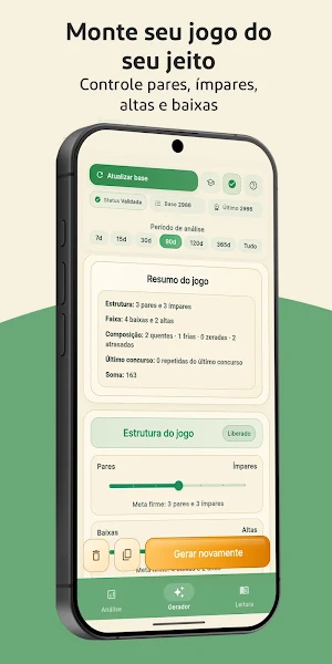 Gerador Mega Sena: Visão Screenshot 3