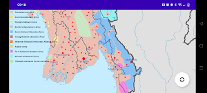 Myanmar war map Screenshot 1