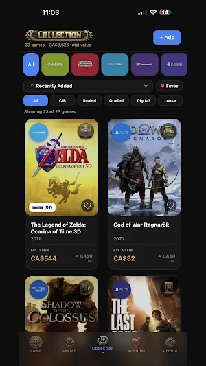 GamerVault: Game Collection Screenshot 2