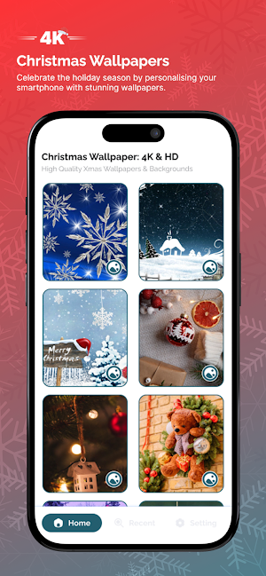 Christmas Wallpaper: 4K & HD Screenshot 0