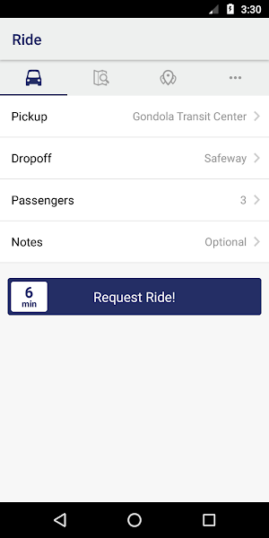 SB Ski Shuttle Screenshot 1