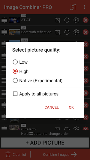 Image Combiner PRO Screenshot 2