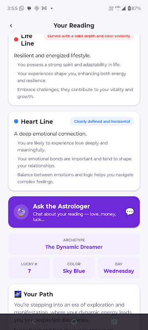 PalmInsight: AI Palm Reading Screenshot 3