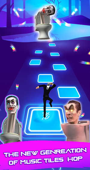 Skibidi Music Tiles Hop 3D Run Screenshot 2