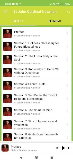 St John Cardinal Newman Sermon Screenshot 1