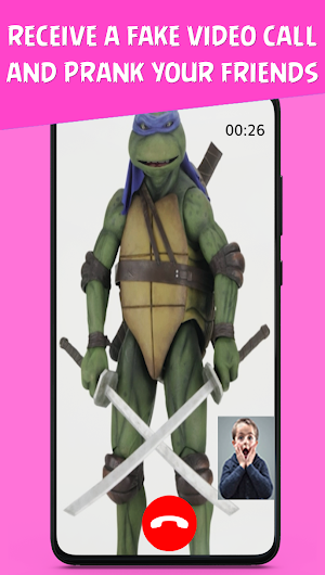tmnt fake call video & chat Screenshot 1