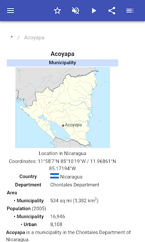 Populated places in Nicaragua Screenshot 1
