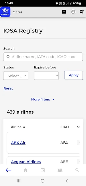IATA Connect Screenshot 2