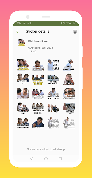 BabuRao Stickers for WhatsApp - WA Stickers Pack Screenshot 3