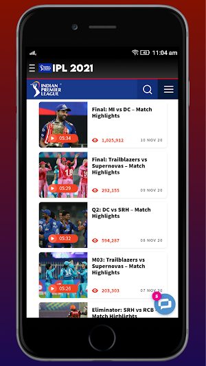 IPL 2021 Live Line Screenshot 3