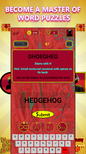 Animals: Unscramble Word Screenshot 2