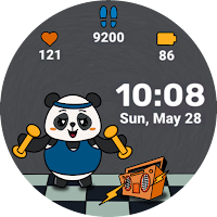Kawaii Panda Watch Animated
