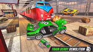 Real Train Derby Demolition : Car Destruction 2021 Screenshot 0
