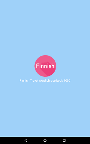 Finnish Travel word phrase boo Screenshot 0