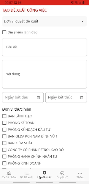 QLCV Sao Đỏ Screenshot 2