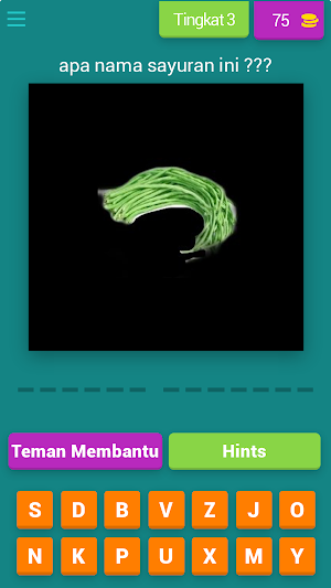 tebak gambar nama sayuran Screenshot 3