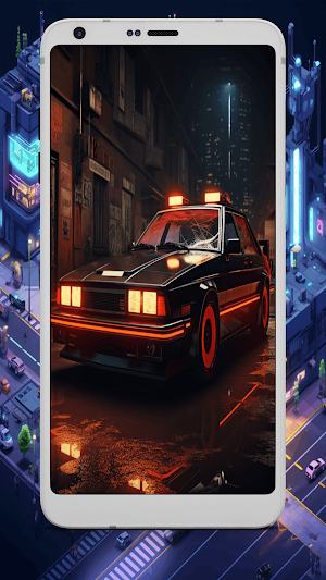 Neon Car Cyberpunk Wallpapers Screenshot 1