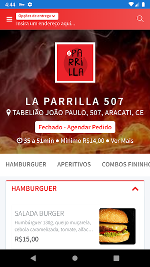 La Parrilla 507 - Hamburgueria Screenshot 0