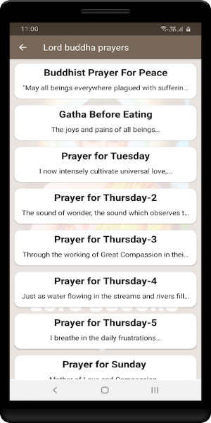 Lord buddha prayers Screenshot 0