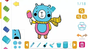 Kids Drawing and Coloring Book Screenshot 0