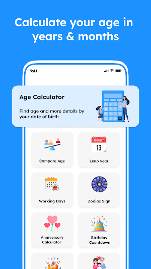 Age Calculator - Age & Events Screenshot 0
