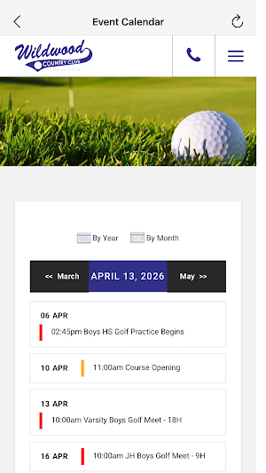 Wildwood Country Club. Screenshot 2