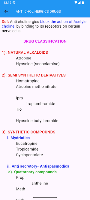 Srinu's Pharmacology Screenshot 1