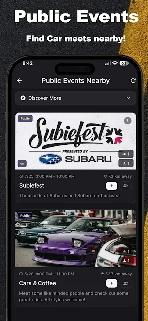 CRUNITE - Car Clubs, Car Meets Screenshot 1