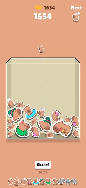 Capybara Go: Puzzle Drop Game Screenshot 1