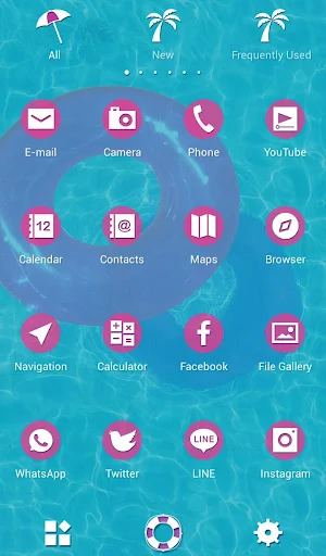 Pink Floaty Ring Theme Screenshot 2