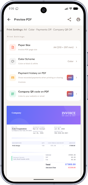 ClawBill: Invoices & Receipts Screenshot 2
