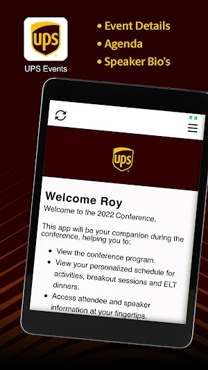 UPS Events Screenshot 3