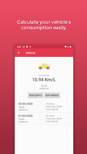 Fuel Consumption Screenshot 2