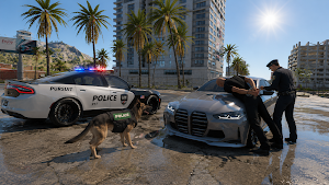 Car Driving : Police Game Screenshot 2