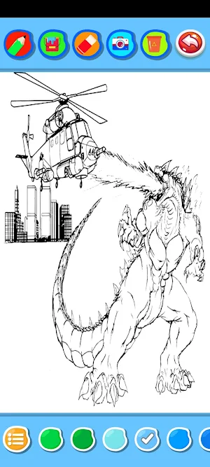 Godzilla Vs kong Coloring Screenshot 2