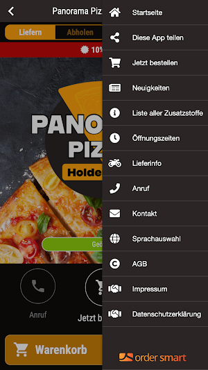 Panorama Pizza Holdenstedt Screenshot 2