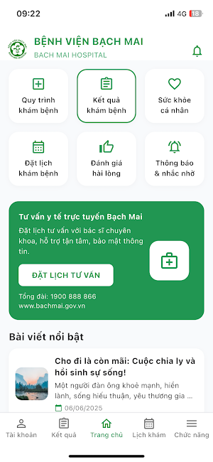 Bach Mai Care - Hồ sơ sức khoẻ Screenshot 1