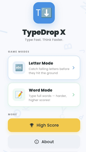 TypeDrop X Screenshot 1