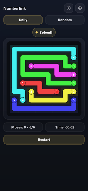 Numberlink - Path Puzzle Screenshot 2