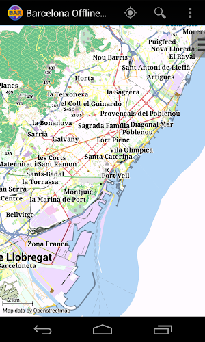 Barcelona Offline City Map Screenshot 0