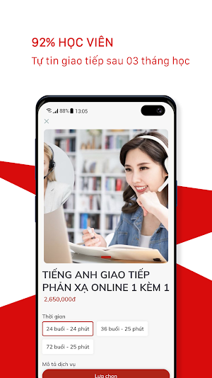 Bilingo - Học Tiếng Anh Online 1 Kèm 1 Screenshot 2